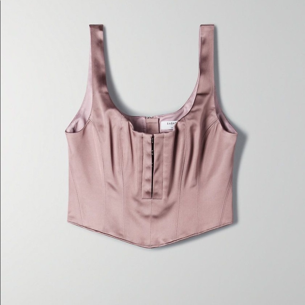 Babaton Aritzia Tempt Top - Mauve